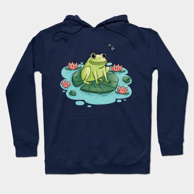 FROGGY & LILYPADS Hoodie by Tania Tania